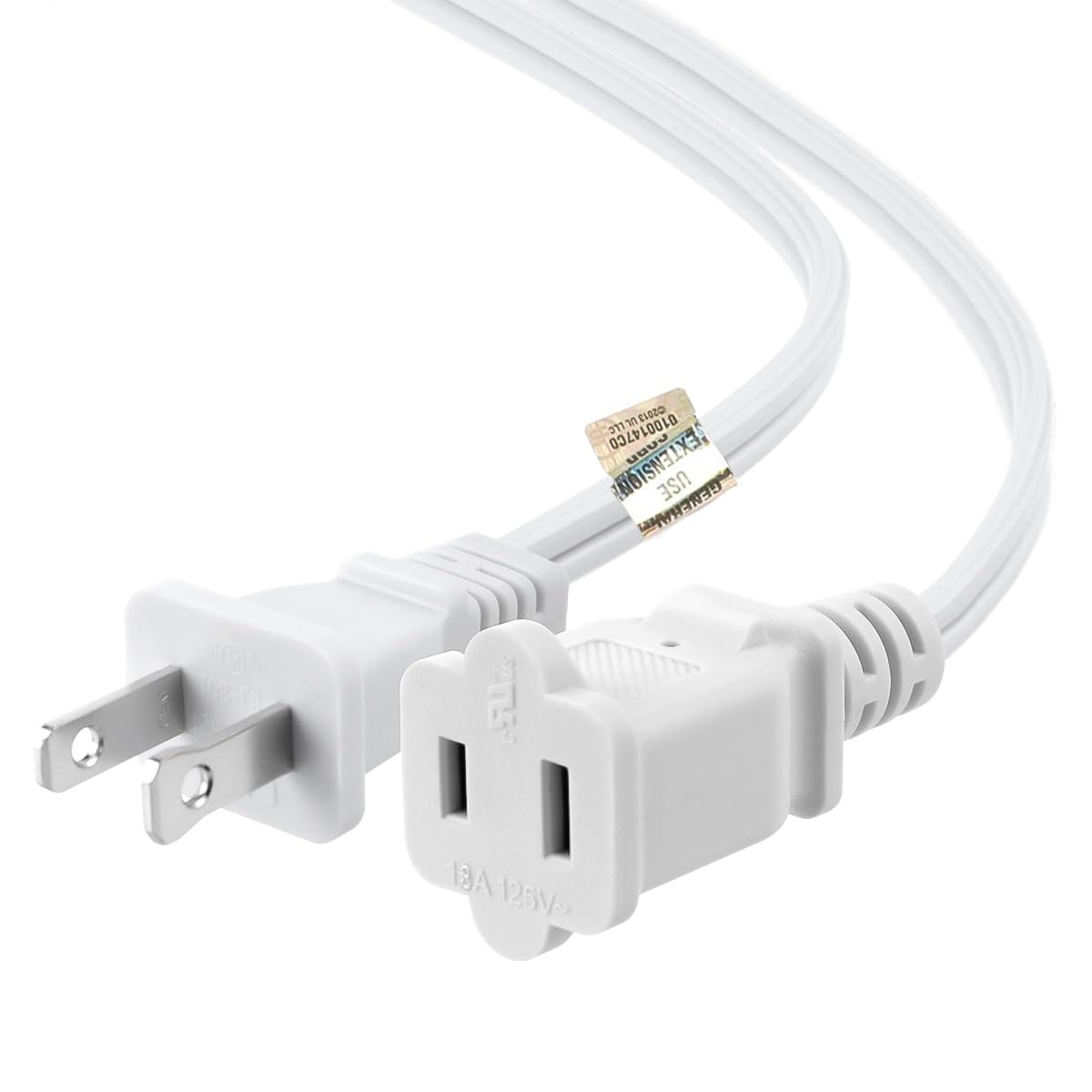 US AC Power Extension Cable Cord SPT-2 16AWG/2C 125V 13A 2-Prong